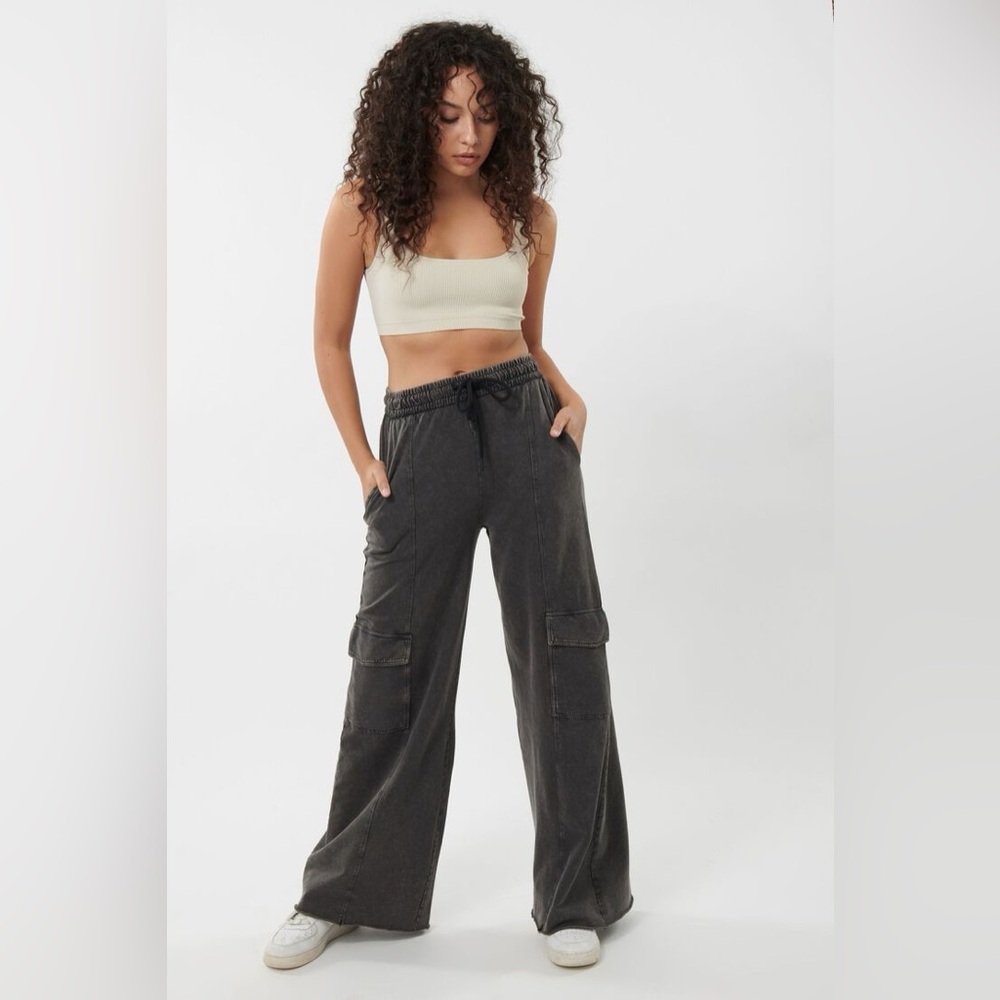 Garage Purple Cargo Sweat Pants